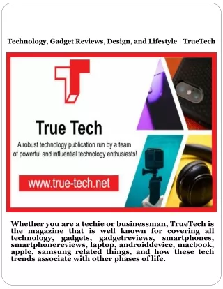 Gadget Reviews - True Tech - Best Gadgets for your life Magazine