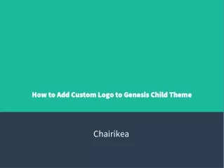how to add custom logo to genesis child theme