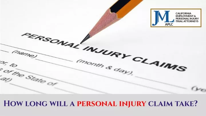 how long will a personal injury claim take
