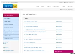 Download JEE study material