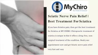 Best Sciatica Pain Management Sydney | My Chiro