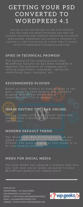 getting your psd converted to wordpress 4 1