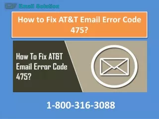 how to fix at t email error code 475
