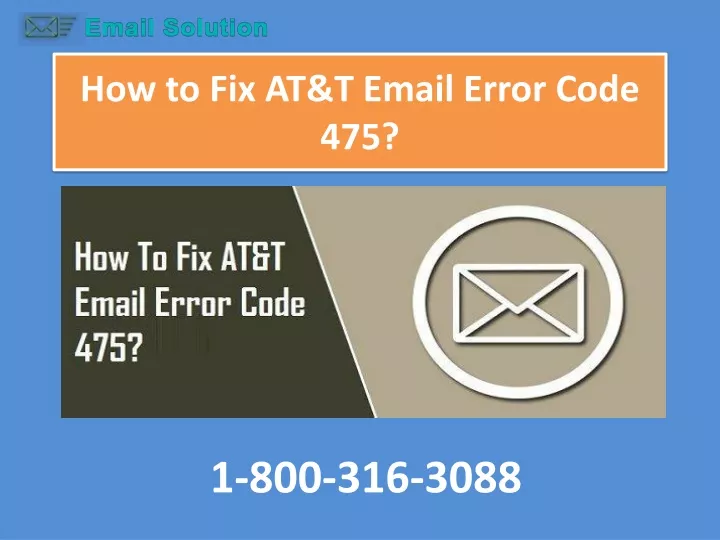 how to fix at t email error code 475