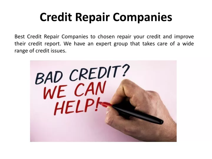 credit repair companies