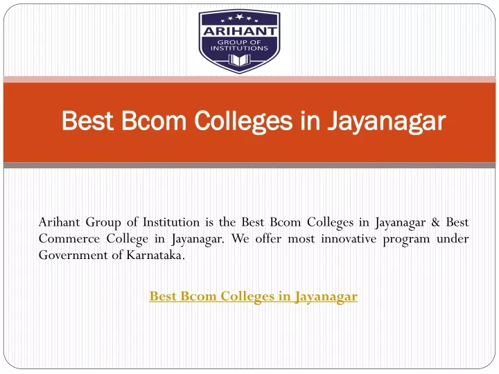 best bcom colleges in jayanagar