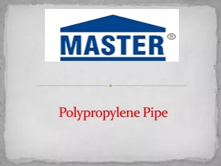 polypropylene pipe