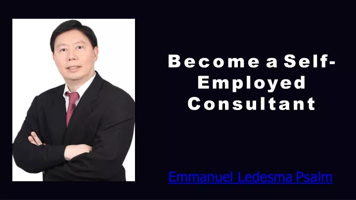 become a self employed consultant