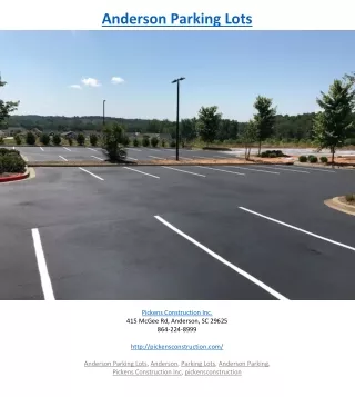 anderson parking lots