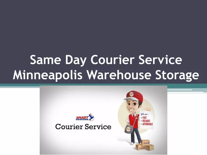 same day courier service minneapolis warehouse