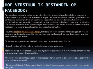 Facebook Heldesk Belgie Krijg de beste online service