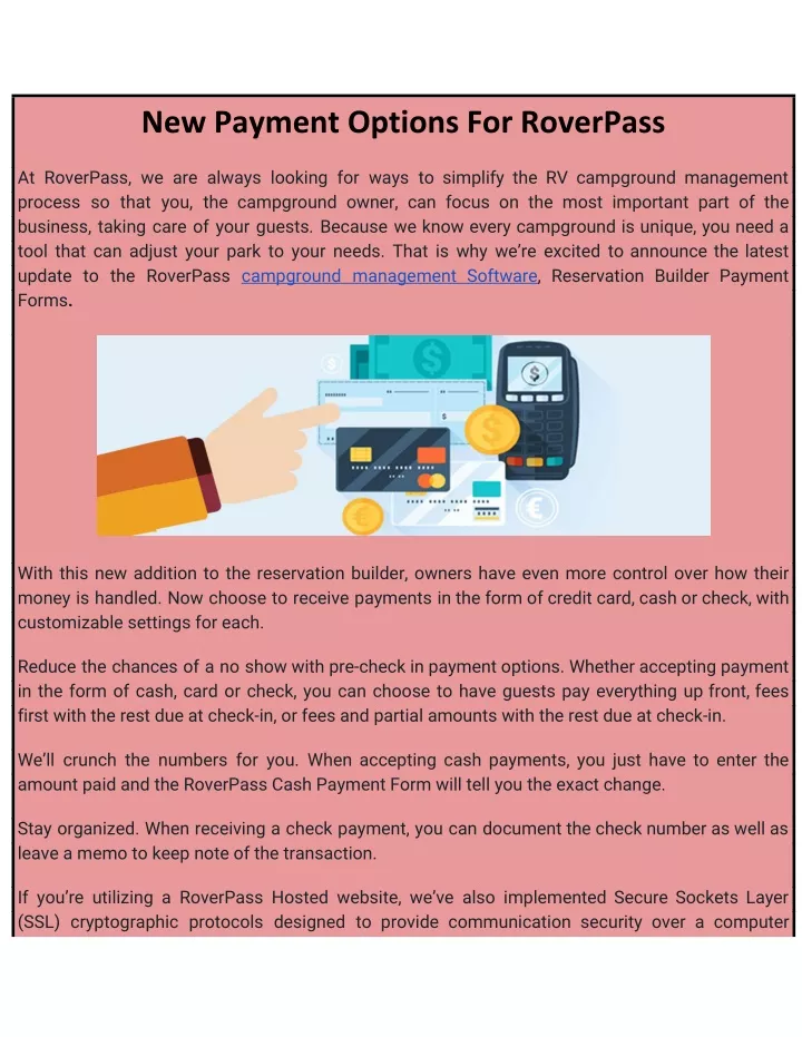 new payment options for roverpass