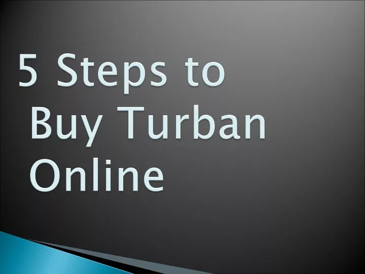 5 steps to buy turban online