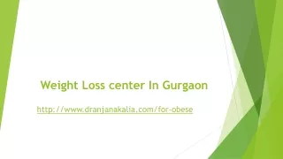 weight loss center in gurgaon