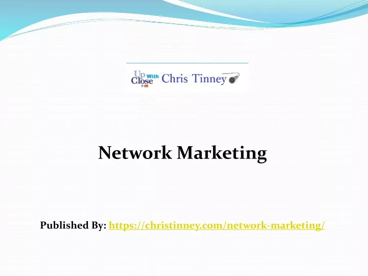 network marketing published by https christinney