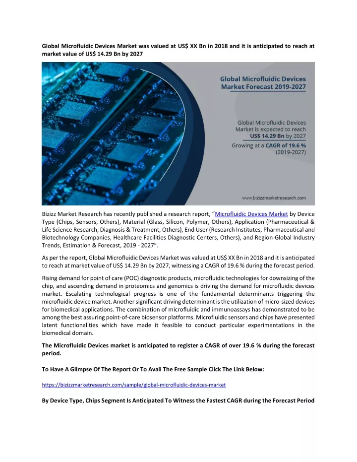 global microfluidic devices market was valued