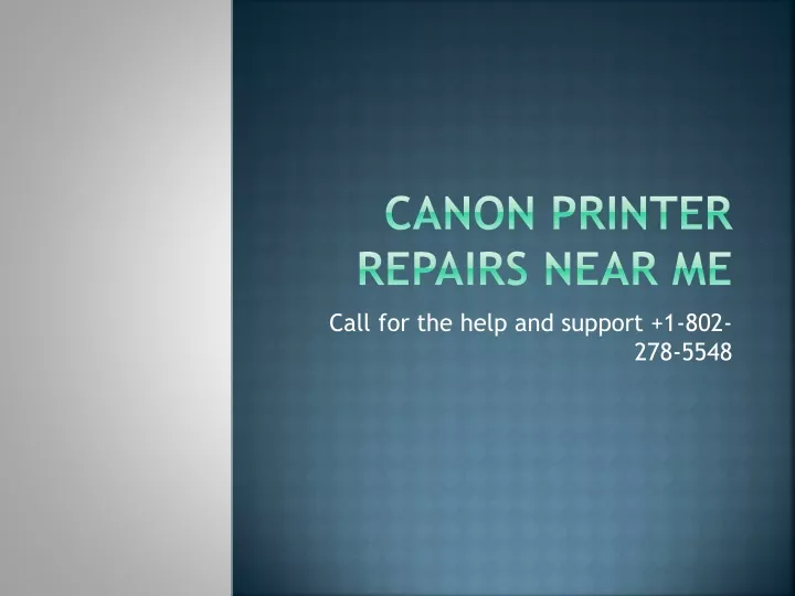 canon printer repairs near me