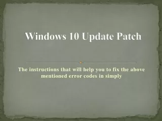 windows 10 update patch