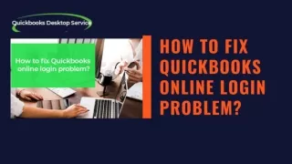 How to fix QuickBooks online login problem