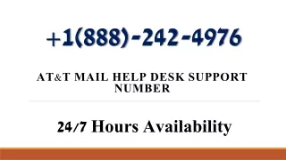 At&t Mail Help Desk Support Number 1888*2424976