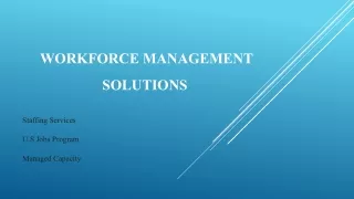 workforce management solutions