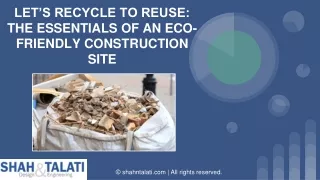 Let’s Recycle To Reuse: The Essentials of an Eco-friendly Construction Site