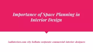 Commercial Interior Design In Kolkata