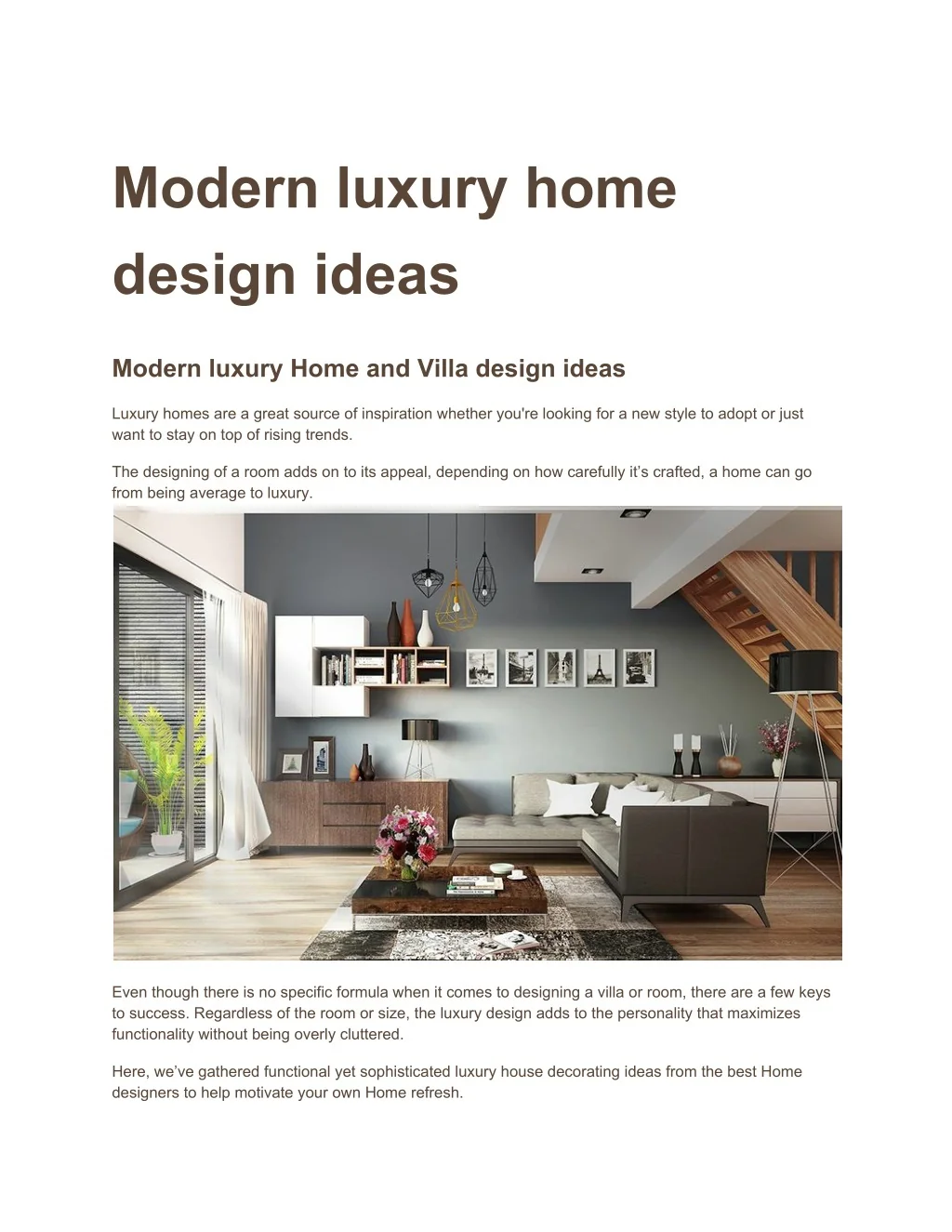 PPT - Modern luxury home design ideas PowerPoint Presentation, free ...