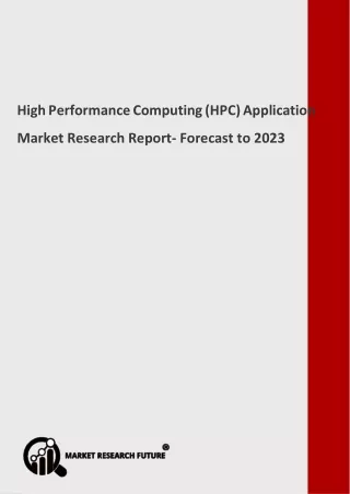 high performance computing hpc application market