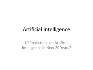 artificial intelligence