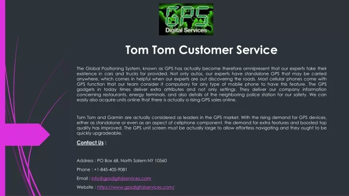 tom tom customer service