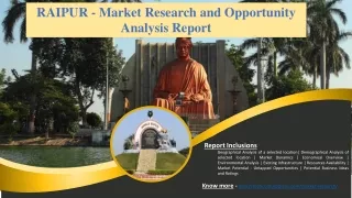 RAIPUR - Market Research and Opportunity Analysis Report