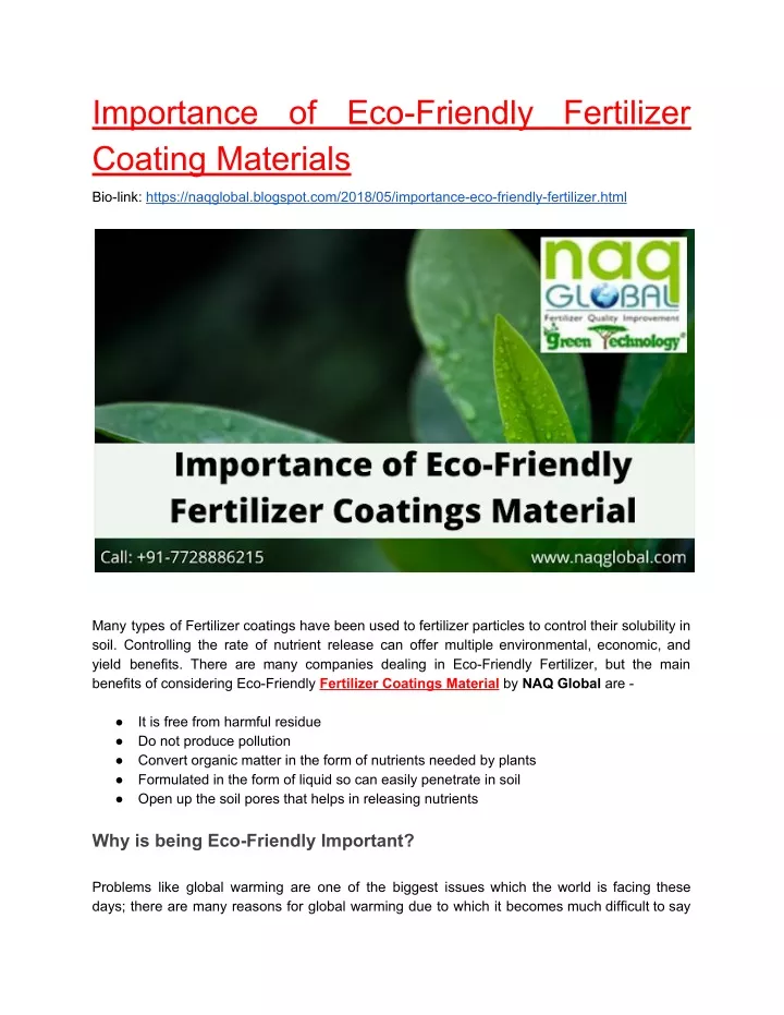 importance coating materials