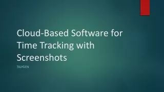 cloud based software for time tracking with screenshots