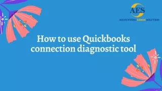 How to use Quickbooks connection diagnostic tool