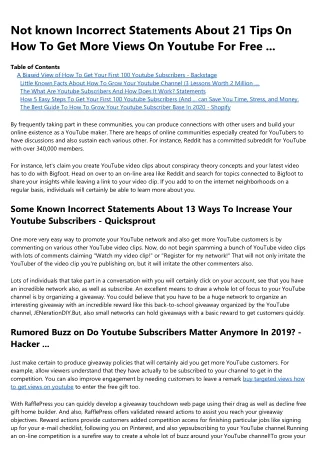 All about How To Get More Youtube Subscribers And Increase Video ...