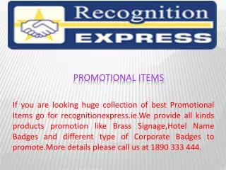 promotional items