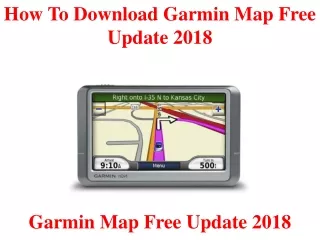 how to download garmin map free update 2018