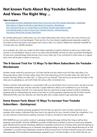 A Biased View of How To Get Youtube Subscribers For Your New Channel ...