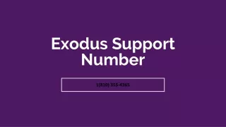 Exodus Support Number【≛1(810) 355-4365≛】