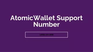 Atomic Wallet Support Number【≛1(856) 254-3098≛】
