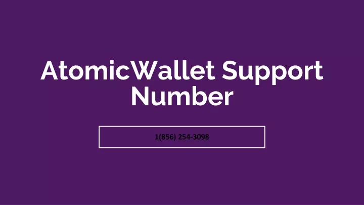 atomicwallet support number