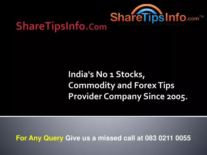 india s no 1 stocks commodity and forex tips provider company since 2005