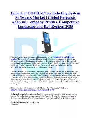 impact of covid 19 on ticketing system softwares