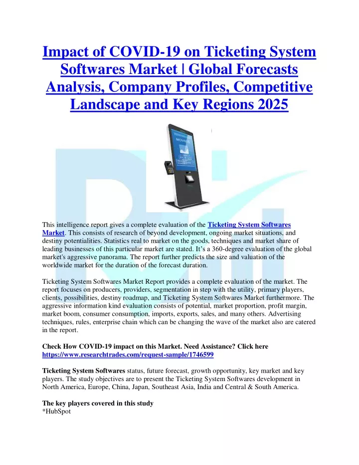 impact of covid 19 on ticketing system softwares