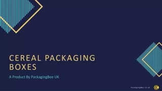 cerea l packaging boxes