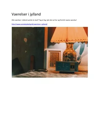 vaerelser i jylland