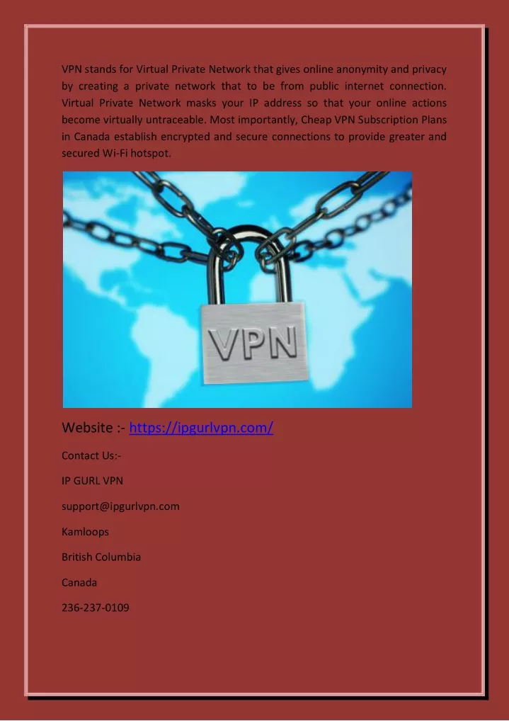 vpn stands for virtual private network that gives