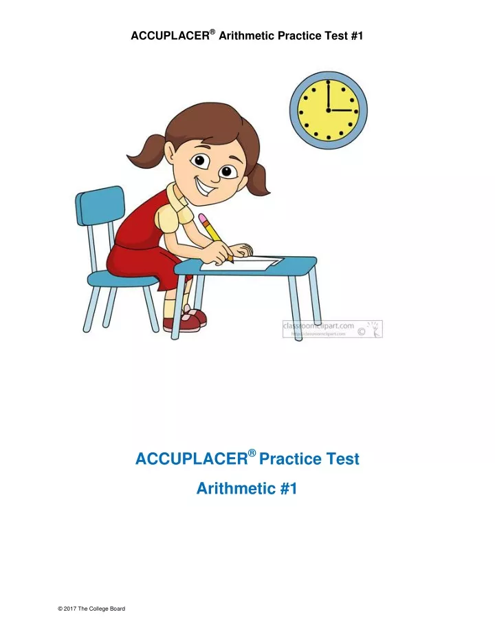 accuplacer arithmetic practice test 1