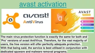 avast activation